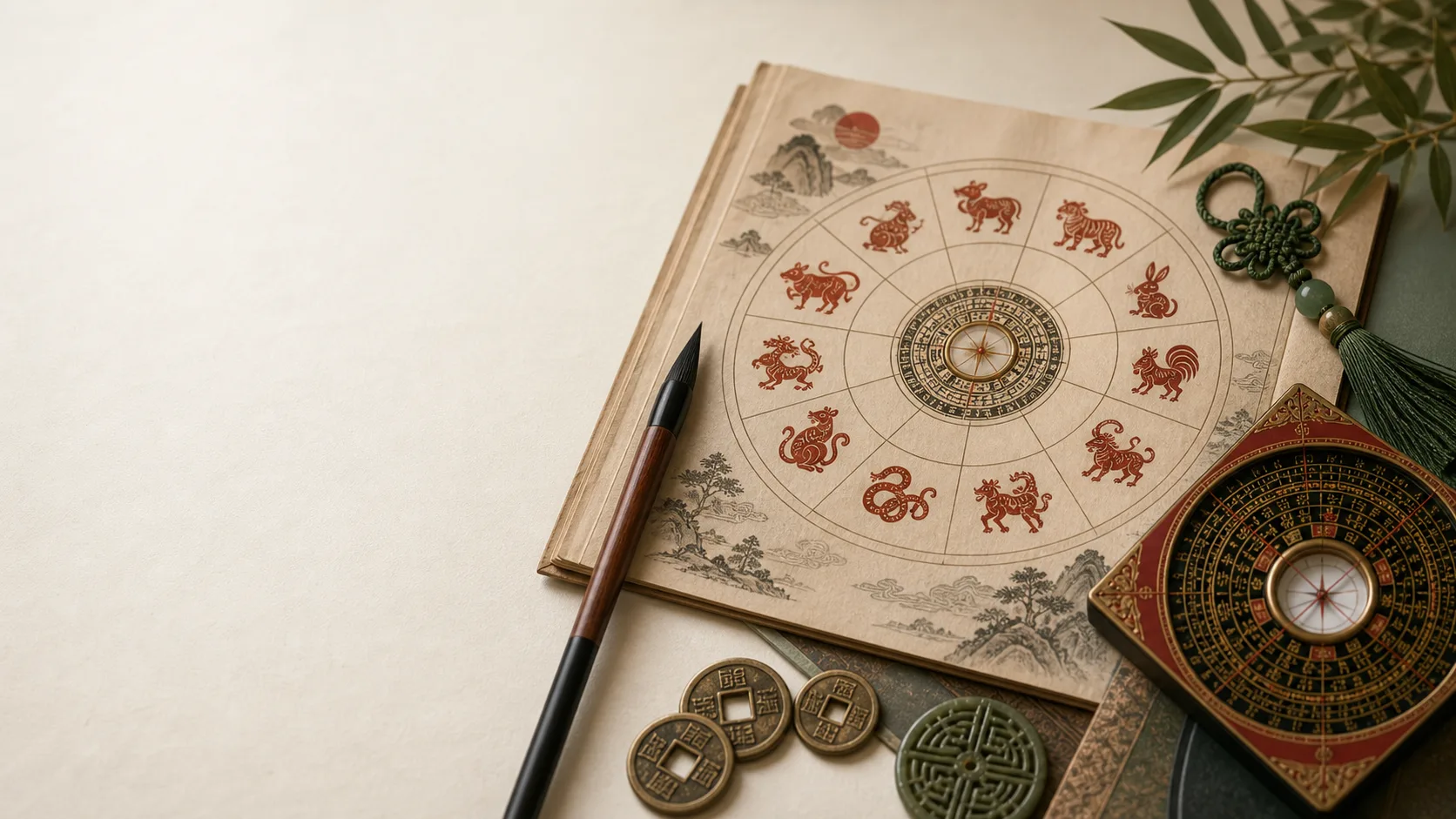 Lucky colors and zodiac wheel image