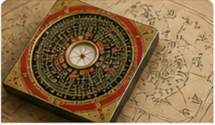 Temple and landscape for feng shui basics