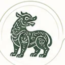 Pixiu and symbol guide icon