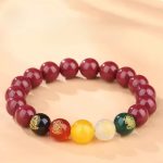 China Cinnabar Pixiu Bracelet - Five Wealth Gods Amulet for Year of the Dragon - Zodiac Birth Year Talisman