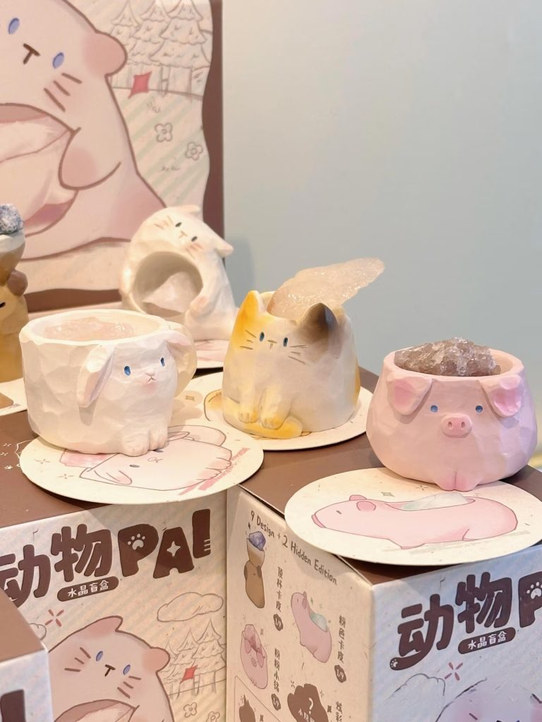 Labubu Alternative Mystery Box Complete Animal Crystal Blind Box Set MeowMeow Crystal Blind Box