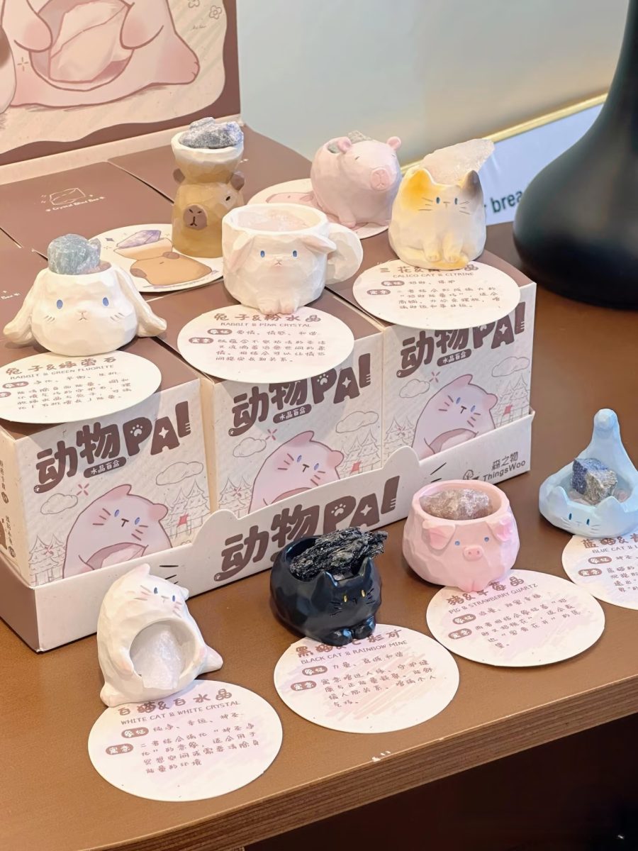 Labubu Alternative Mystery Box Complete Animal Crystal Blind Box Set MeowMeow Crystal Blind Box