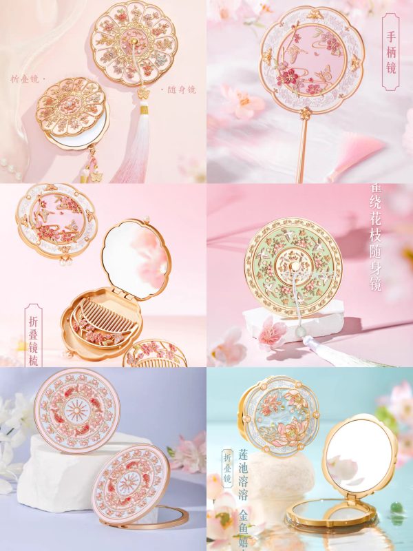 Makeup Mirrors Makeup | Antique Mirror | Lighted Makeup Mirror | Vintage Mirror | Hand with Mirror | Handheld Mirror | Arched Mirror | Decorative Mirrors | Antique Gold Mirror