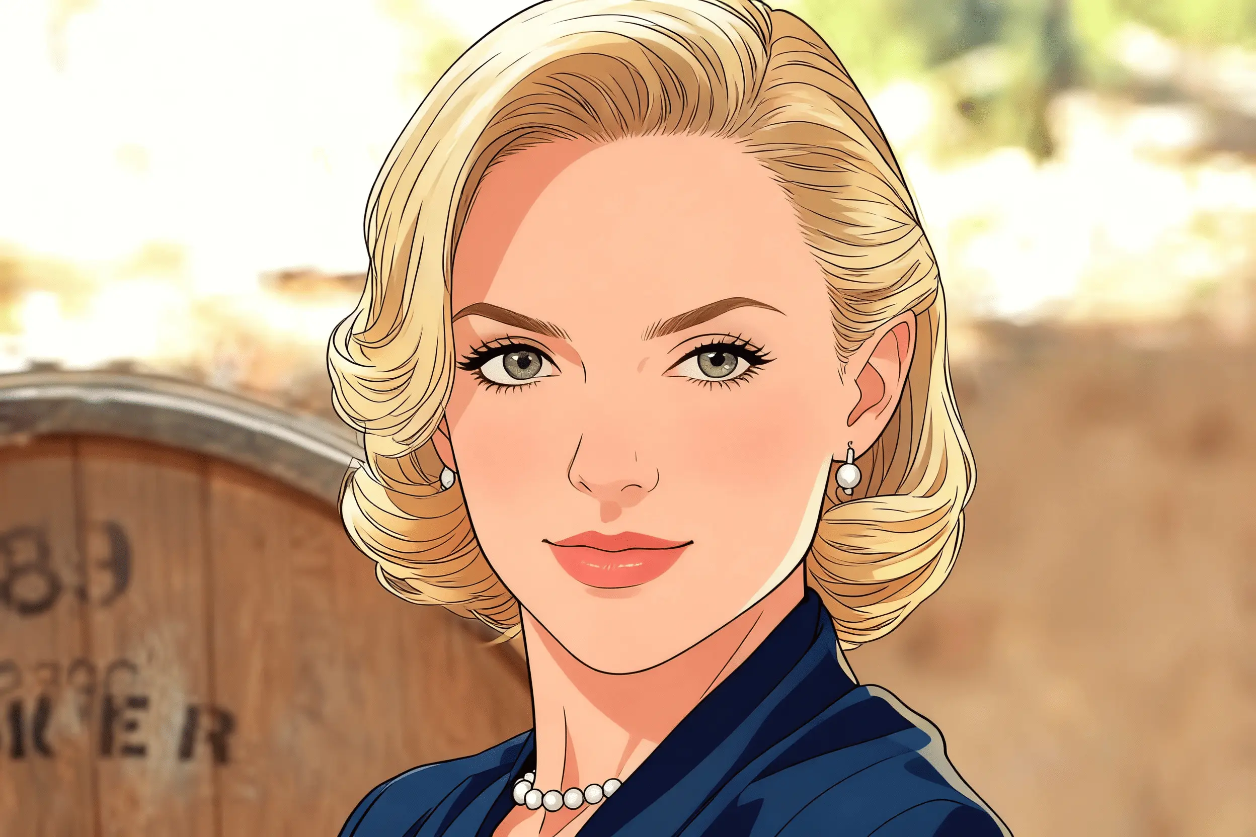 Elaine Hendrix face reading portrait
