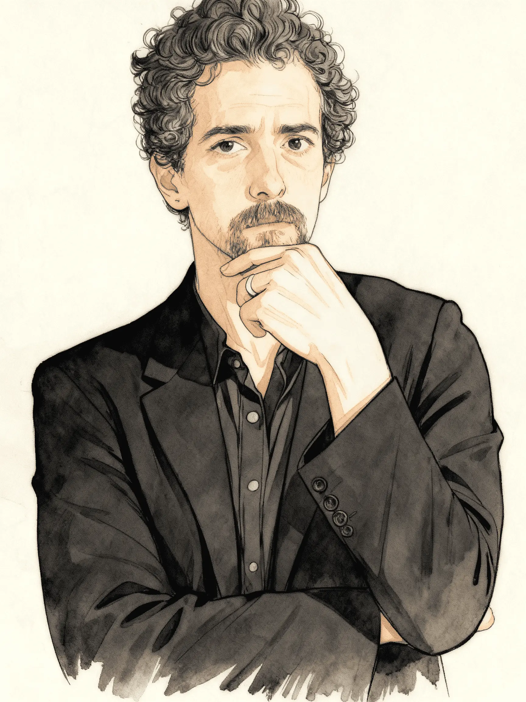 John Ales face reading portrait