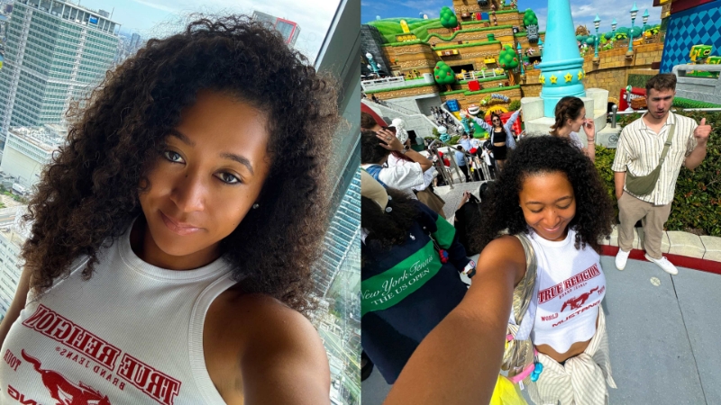 Naomi Osaka smiling during her Japan Open appearance